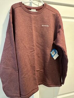 Columbia Men's Crewneck Sweater - Maroon XL NWT
